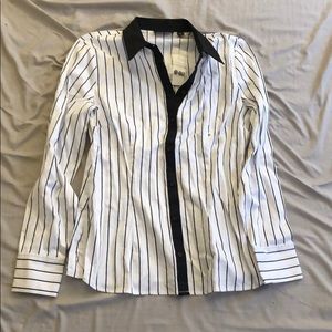 NWT!!! Black and white stripe dress shirt